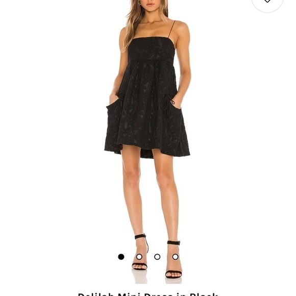 Line & Dot Delilah Mini Dress in Black size Small  New Womens cocktail - Picture 3 of 11